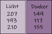 kleuren les 187
