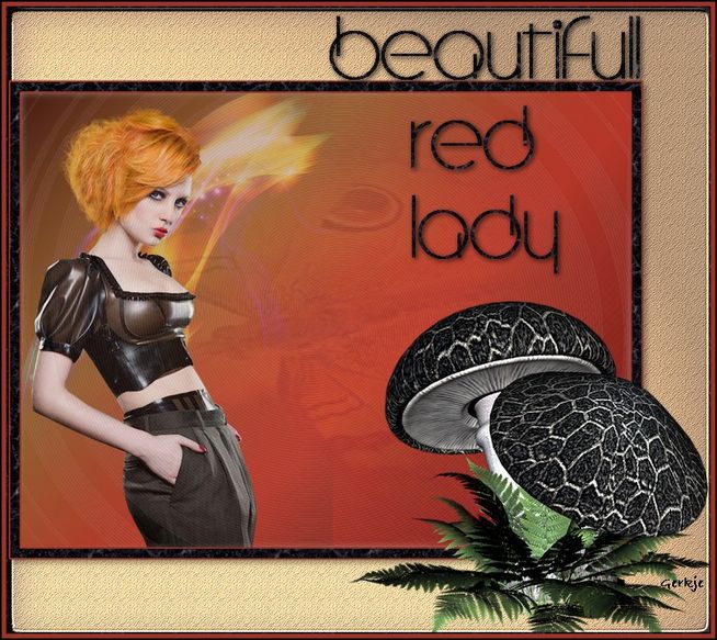 Beautyful red lady
