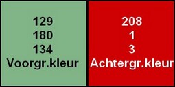 kleuren Geraldine